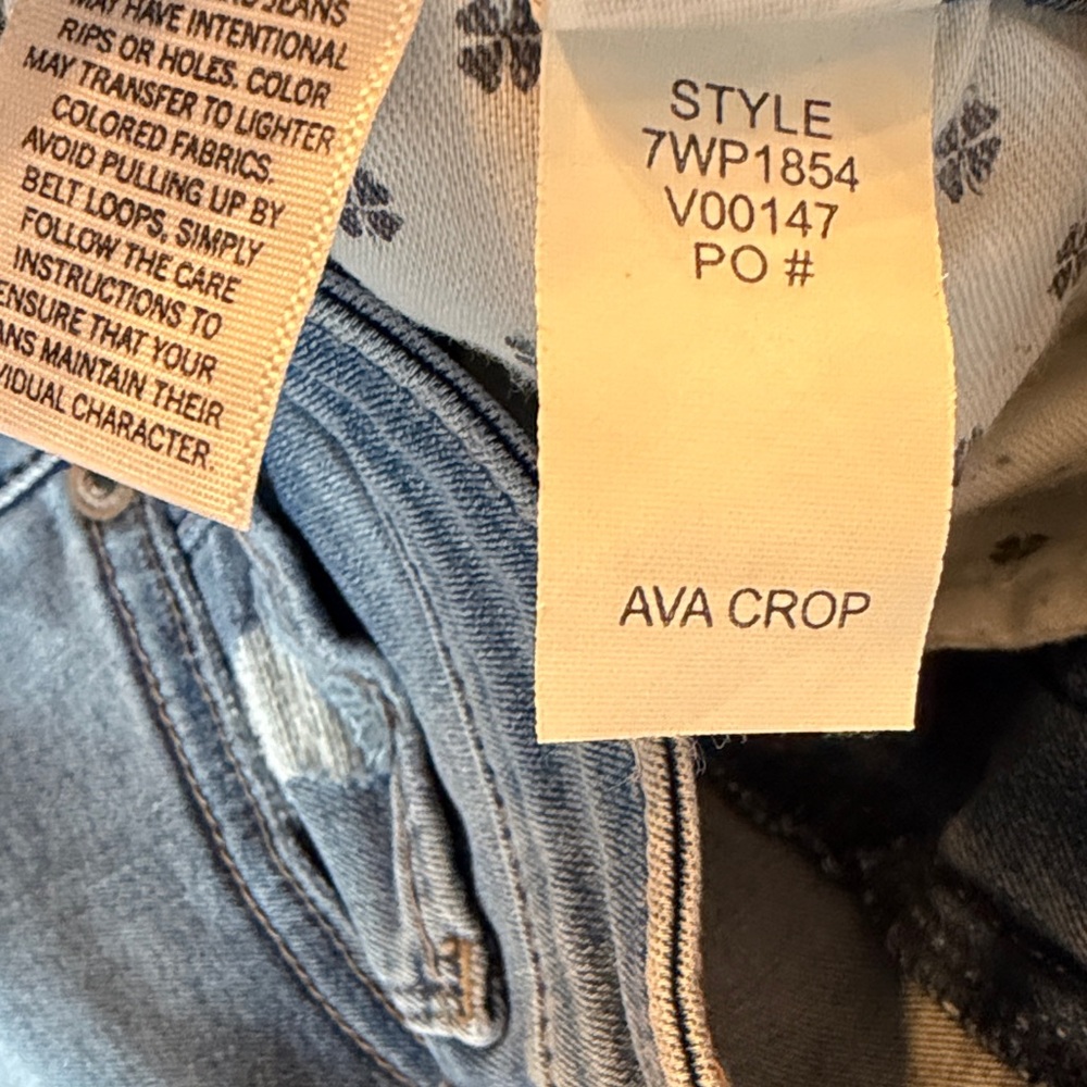 Lucky Brand Light Blue Frayed Skinny Jeans - Picture 3 of 3